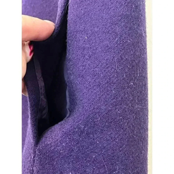 J CREW PURPLE WOOL BLEND MINI SKIRT SIZE 2 - Picture 2 of 5